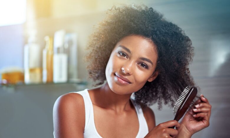 Brushes and combs for curly hair